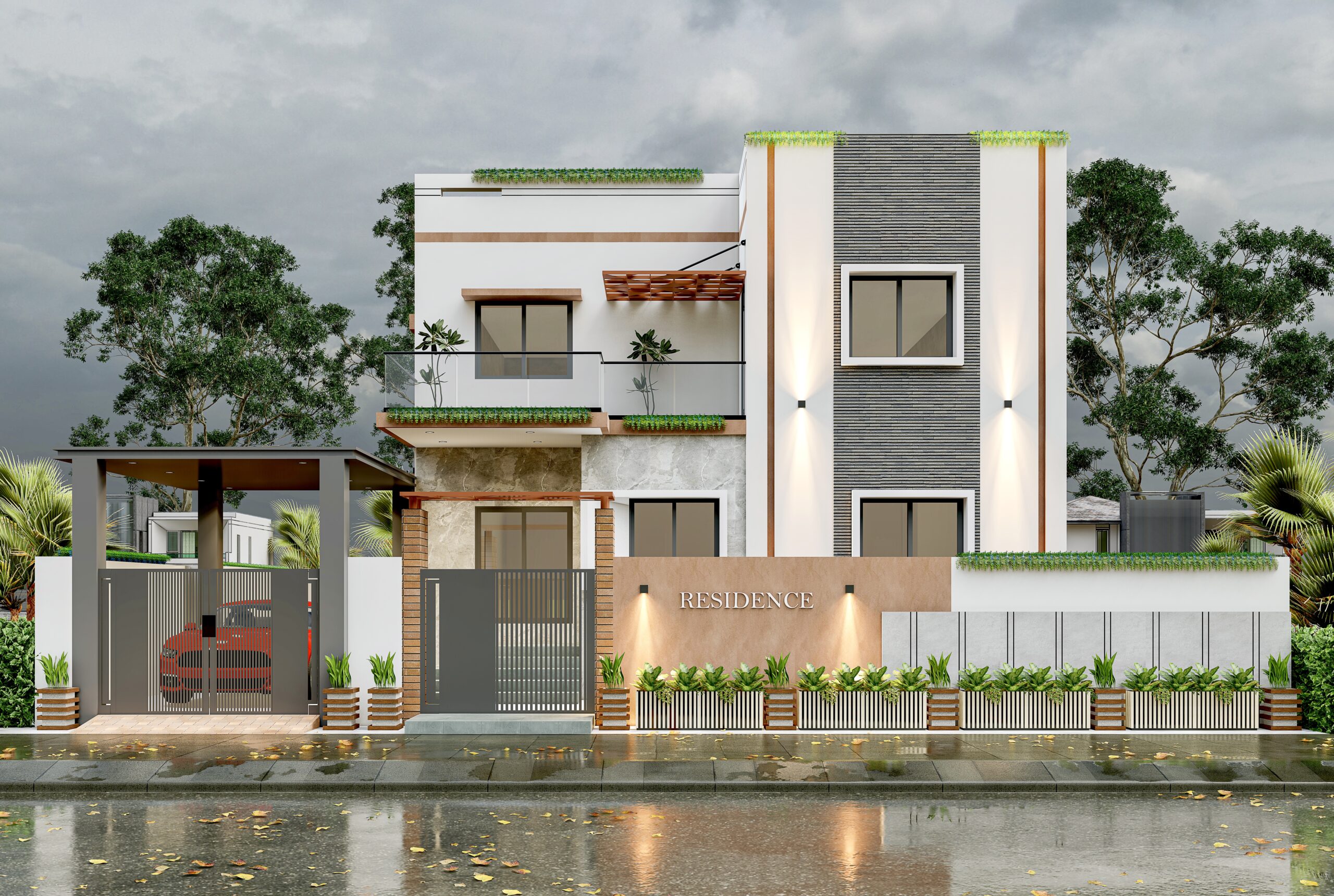 elegant duplex home